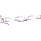  Vrtna visoka greda 970 x 100 x 36 cm Cinkana jeklena, (5000287754) | Shoptok.si