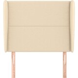  Uzglavlje s ušima krem 93x23x118/128 cm od tkanine | shoptok.hr