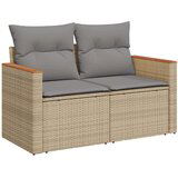  8-dijelni set vrtnih sofa s jastucima bež od poliratana | shoptok.hr