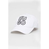 Hugo Bombažna bejzbolska kapa bela barva | Shoptok.si