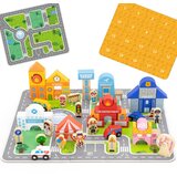  Drveni set Viga gradskih kocki daske figure | shoptok.hr