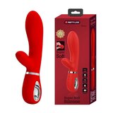  Vibrator Thomas, Silikonski, 20cm, Crveni Cene