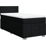  Krevet s oprugama i madracem crni 90x200 cm od tkanine | shoptok.hr