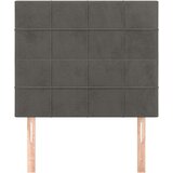  Uzglavlja 2 kom tamnosiva 100x5x78/88 cm baršunasta | shoptok.hr