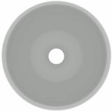  Luksuzni okrugli umivaonik mat svjetlosivi 40 x 15 cm keramički | shoptok.hr