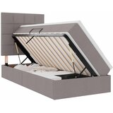  LED krevet za pohranu s madracem Sivosmeđa 100 x 200 cm Tkanina | shoptok.hr