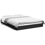 Furnova Posteljni okvir črn 140x200 cm inženirski les, (21937561) | Shoptok.si