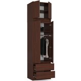 AKORD GARDEROBA Z ZGORNJIM DELOM S60 2D 2SZ CLP WENGE, (21713859) | Shoptok.si