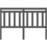  Uzglavlje za krevet sivo 166 x 4 x 100 cm od masivne borovine | shoptok.hr