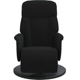  Naslonjač s osloncem za noge crna baršunasta | shoptok.hr