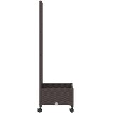  Vrtni saksija s rešetkom i kotačima Smeđa 40 x 40 x 131 5 cm PP - Smeđa 40 x 40 x 121 5 cm s kotačima | shoptok.hr
