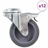  Okretni kotačići s otvorom za vijke 12 kom 75 mm | shoptok.hr