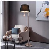 Brilagi LED Podna lampa CERIA 1xE27/60W/230V + LED/2,1W mat hrom/crna Cene