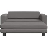  Dječja sofa s tabureom siva 100 x 50 x 30 cm od umjetne kože | shoptok.hr