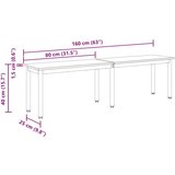  Klupa Sonoma 160 x 35 x 45 cm Konstruirano drvo | shoptok.hr