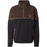 Iriedaily Pulover 'Monte Noe' modra / temno rjava / črna | Shoptok.si