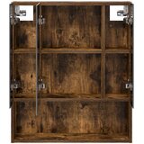  Kupaonski ormar s ogledalom Dimljeni hrast 60 x 14.5 x 70 cm | shoptok.hr