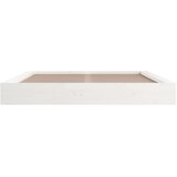  Posteljni okvir bel 150x200 cm 5FT trden les, (20739100) | Shoptok.si