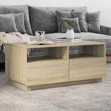  Stolić za kavu s LED svjetlima boja hrasta sonome 90x49x40 cm | shoptok.hr