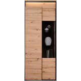 Hom`in vitrina, črna, hrast artisan | Shoptok.si