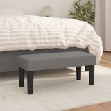  Klupa tamnosiva 70 x 30 x 30 cm od tkanine | shoptok.hr