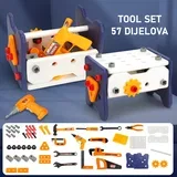 Tool Kit 56 Dijelova + Električna Bušilica