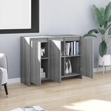 Komoda siva boja hrasta 102 x 33 x 75 cm od konstruiranog drva | shoptok.hr