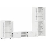  Set TV komoda FLORIN 3 kom. Visoki sjaj bijela | shoptok.hr