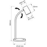  Stona lampa FELIX 1xGU10/9W/230V crna | Eponuda.com