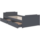  Okvir za krevet s ladicama tamnosivi 90x200 cm masivna borovina | shoptok.hr
