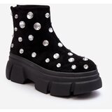 Kesi Suede insulated boots with D&A Black crystals | Shoptok.si