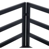 vidaXL Sjedeća garnitura za vrt 7 pcs Crna 283 x 143 x 71 cm Aluminij | shoptok.hr