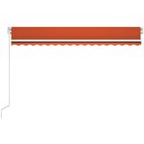  Automatska tenda sa senzorom LED 450 x 300 cm narančasto-smeđa | shoptok.hr