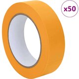 vidaXL Maskirni trakovi za slikarje 50 pcs Rumena 30mm x 50m Papir | Shoptok.si