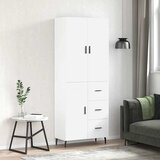  Visoka komoda bijela 69,5x34x180 cm konstruirano drvo | shoptok.hr