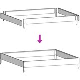 vidaXL Visoka greda olivno zelena 100x100x25 cm jeklo | Shoptok.si