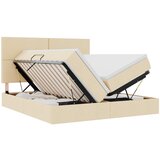 vidaXL postelja s shranjevanjem krema 180 x 200 cm umjetno usnje, (5000099845) | Shoptok.si
