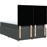 vidaXL Krevet s oprugama i madracem tamnosivi 140x190 cm od tkanine | shoptok.hr