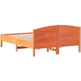  Okvir kreveta s uzglavljem voštano smeđi 120x190 cm od borovine | shoptok.hr