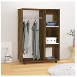 Garderobna omara dimljeni hrast 80x40x110 cm konstruiran les | Shoptok.si