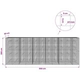  Gabion s žicom debljine 5 mm i mrežom 5x5 cm 550x20x200 cm - 20 cm 200 cm 550 cm | shoptok.hr