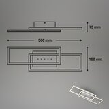 BRILO LED prigušiva stropna svetiljka LED/30W/230V 3000K matni hrom | Eponuda.com