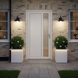  Vrtna posuda za sadnju s LED svjetlom 2 kom. Bijela - Bijela 30 x 30 x 30 cm 2 Cijene