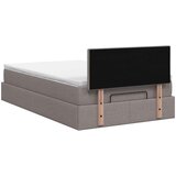  Krevet od pjene s madracem i LED-om Sivosmeđa 120 x 200 cm | shoptok.hr