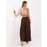 Italy Moda Trousers-MI-SP-A2432.71-dark brown | Shoptok.si