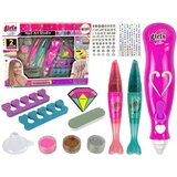  Nail Painting Set Nail Pens Glitter Dispenser Diamonds Cene