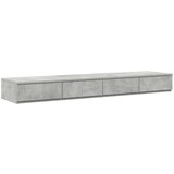  Nočne omarice Betonsko siva Inženirski les 160 x 36.5 x 16.5 cm, (22008127) | Shoptok.si