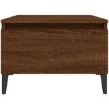  Stranska mizica 2 kosa rjav hrast 50x46x35cm inženirski les, (20712754) | Shoptok.si