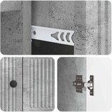  Kreveta Betonska siva 66 x 34,5 x 90 cm Konstruirano drvo | Eponuda.com