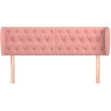  Uzglavlje s ušima ružičasto 163x23x78/88 cm baršunasto | Eponuda.com